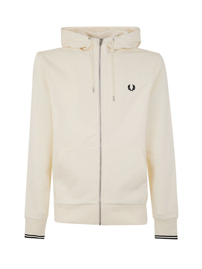 Shop Fred Perry Men's White Other Materials Sweatshirt