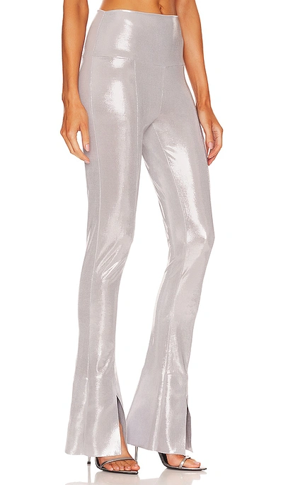 Shop Norma Kamali Spat Legging In Silver