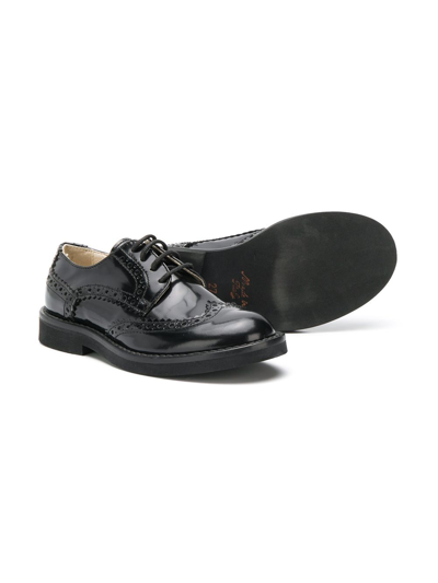 Shop Montelpare Tradition Teen Lace-up Brogues In Black