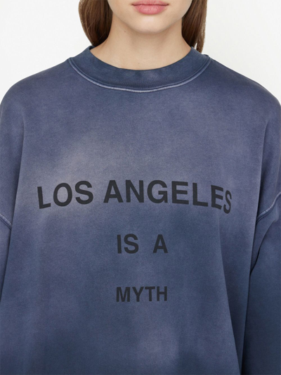 Shop Anine Bing Jaci Myth Los Angeles Sweatshirt In Blue