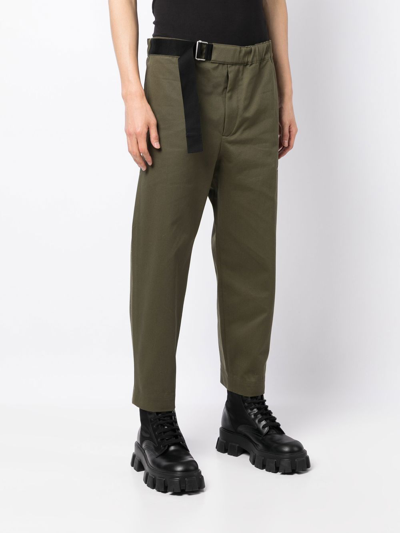 Oamc Straight-leg Tailored Trousers In Green