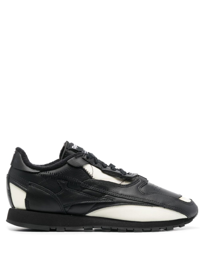 Shop Maison Margiela X Reebok Memory Of Leather Sneakers In Black