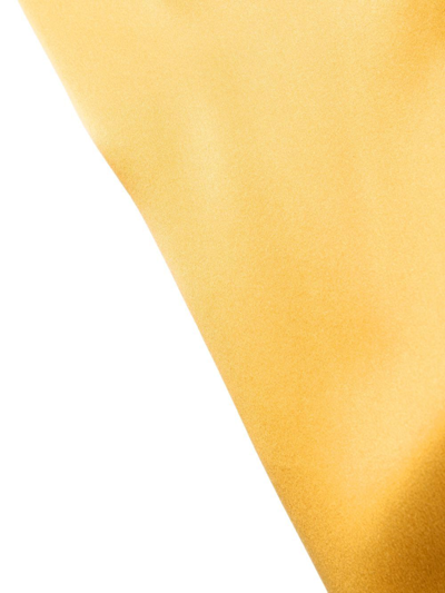 Shop Zimmermann Ruffled Silk Midi Wrap Dress In Yellow