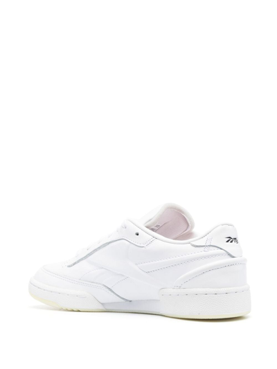 Shop Victoria Beckham Perforated Lace-up Sneakers In White