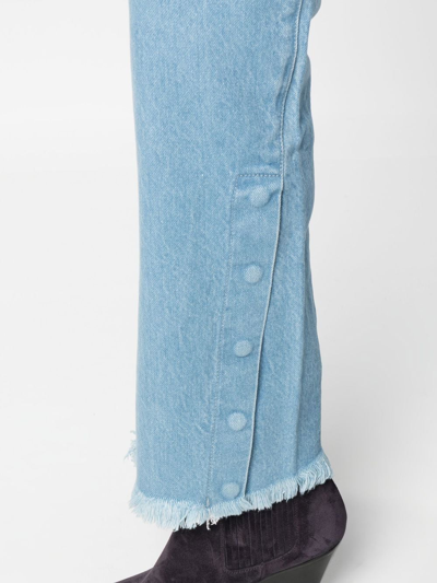 Shop Marques' Almeida Cropped Slim-cut Jeans In Blue