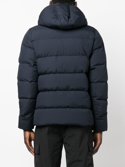 Shop Pyrenex Padded Zip-up Jacket In Blue
