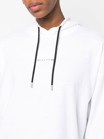 Shop Alyx Logo-print Detail Hoodie In White