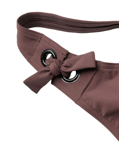 Shop Eres Oenoe Tie-detail Bikini Top In Brown