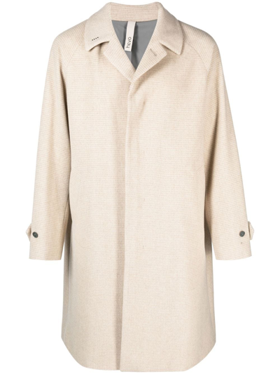 Shop Hevo Single-breasted Coat In Neutrals