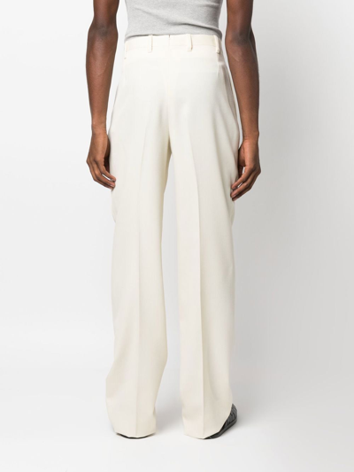 Giuliva Heritage Vito Pleated Wool-twill Trousers In White