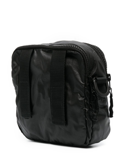 Shop Stone Island Logo-patch Shoulder Bag In Black