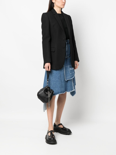 Vivienne Westwood Faux-leather Chain-link Bag In Black