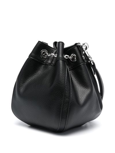 Shop Vivienne Westwood Faux-leather Chain-link Bag In Black