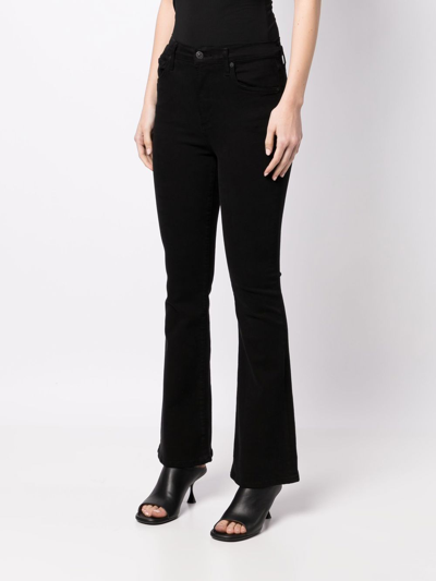 Shop Citizens Of Humanity High-waisted Boot-cut Jeans In Black