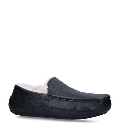 Shop Ugg Ascot Slippers In Black