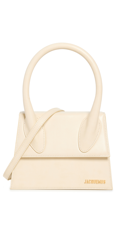 Shop Jacquemus Le Grand Chiquito Bag Ivory