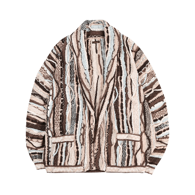 Pre-owned Kapital 7g Knit Gaudy Crew Sweater 'brown'