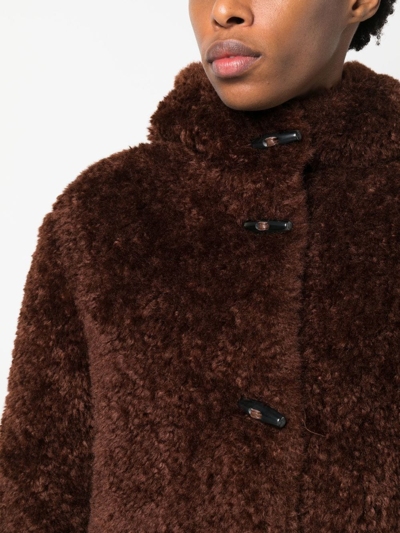 Shop Rag & Bone Toggle-fastening Hooded Coat In Brown