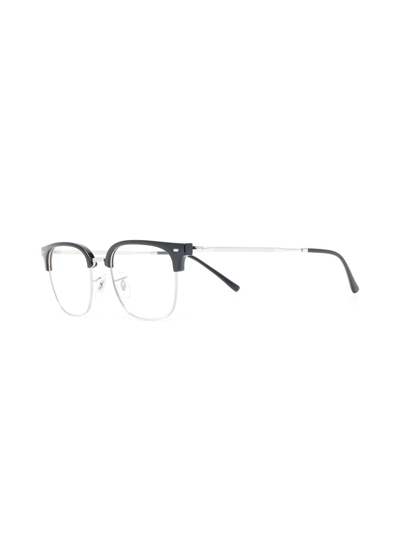 Ray Ban Square-frame Optical Glasses In Silver