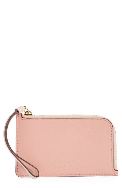 Shop Strathberry Princes Street Leather Wristlet In Caledonian Pink/ Soft Pink