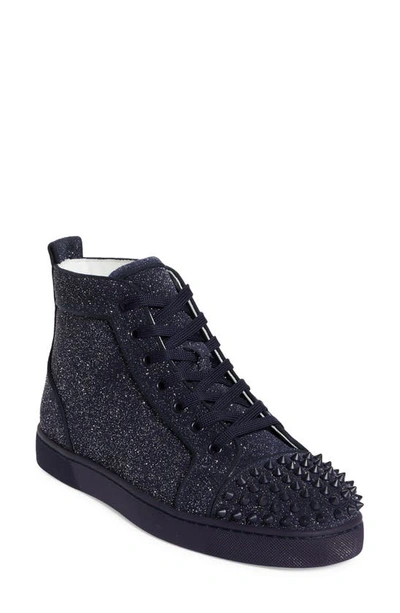 Christian Louboutin Men's Lou Spikes High-Top Sneakers