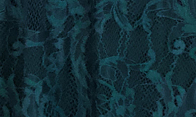 Julia Jordan Flutter Sleeve Lace Mock Neck Midi Dress In Green