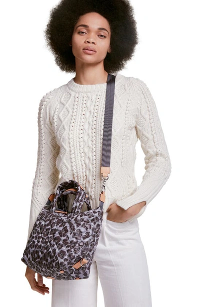 Shop Mz Wallace Small Sutton Bag In Magnet Leopard