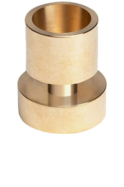 54 Celsius Brass Candle Holder In Brass