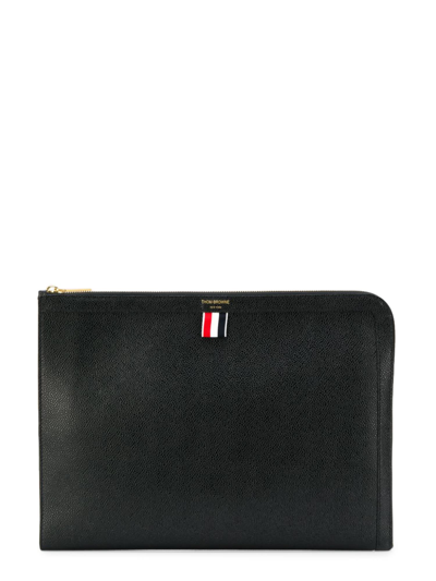 Shop Thom Browne Large Document Holder In Nero