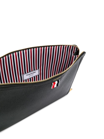 Shop Thom Browne Large Document Holder In Nero