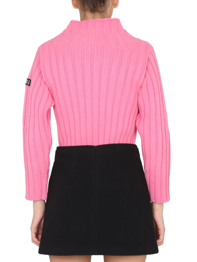 Shop Patou Wide Rib Knit In Rosa