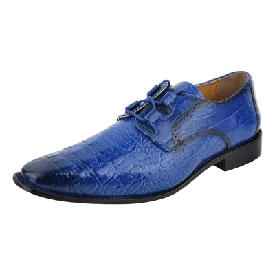 Shop Libertyzeno Hornback Genuine Leather Upper With Lining Shoes In Blue