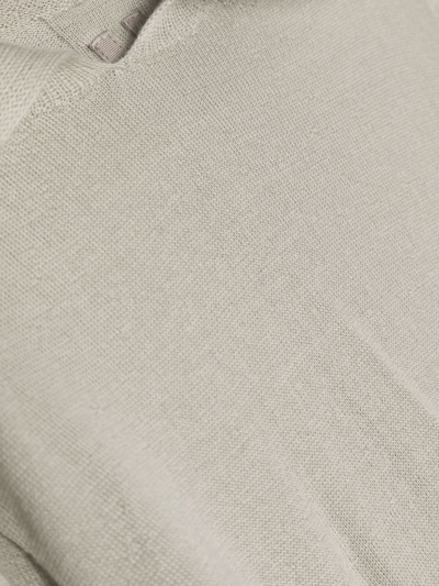 Rick Owens Fine-knit Hooded Top In 灰色