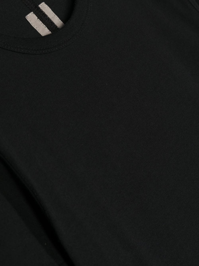 Shop Rick Owens Organic-cotton T-shirt In 黑色