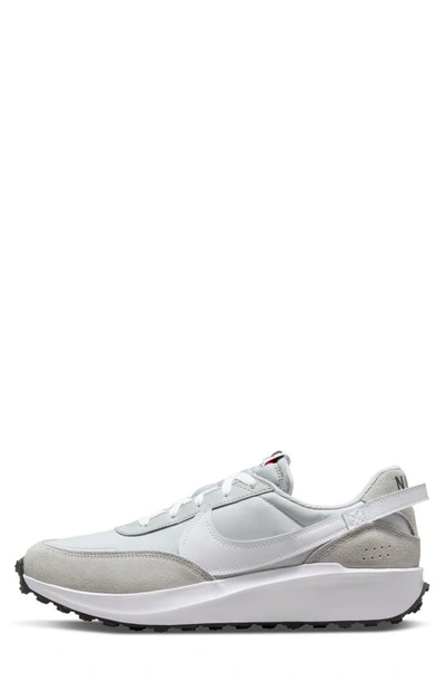 Shop Nike Waffle Debut Sneaker In Grey Fog/ White/ Black