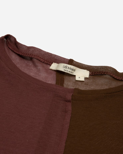 Shop (d)ivision Paragon Long Sleeve T-shirt In Brown