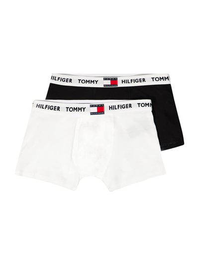 Tommy Hilfiger Kids Boxer Shorts For Boys In Bianco | ModeSens