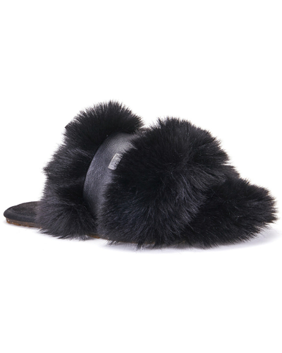 Shop Australia Luxe Collective Muchas Leather Slipper In Black
