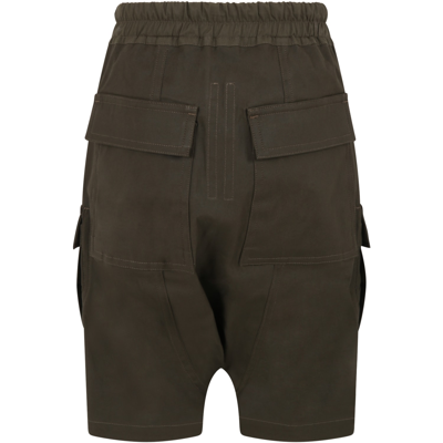 Shop Rick Owens Green Bermuda-shorts For Boy