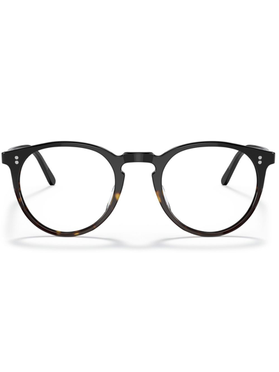 Shop Oliver Peoples O'malley Optical Glasses In Black