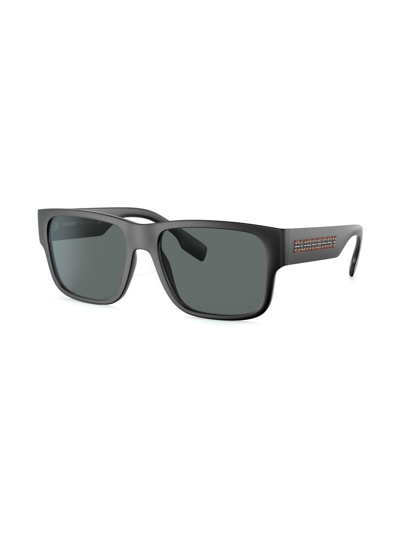 Shop Burberry Eyewear Knight Square-frame Sunglasses In Black