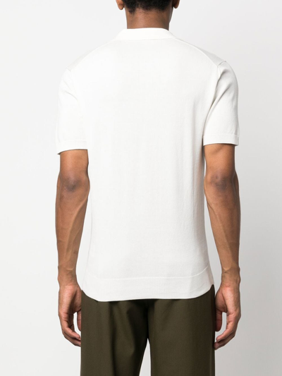 Shop Orlebar Brown Short-sleeved Polo Shirt In White