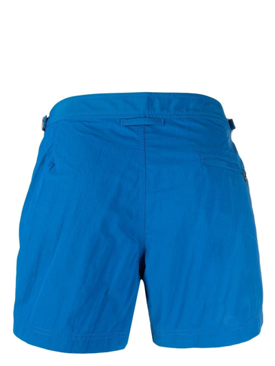 Shop Orlebar Brown Concealed-fastening Swim Shorts In Blue