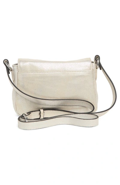 Shop Aimee Kestenberg Sorrento Leather Crossbody Bag In Stone Silver