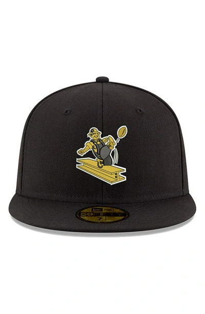 Men's New Era Black Pittsburgh Steelers Omaha 59FIFTY Hat