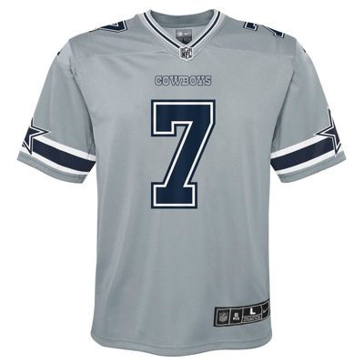 Nike Kids' Youth Trevon Diggs Grey Dallas Cowboys Inverted Game Jersey