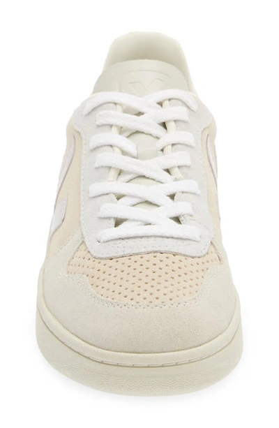 Shop Veja V-10 Sneaker In Multico Sable/ Parme