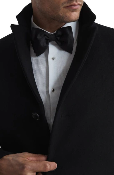 Reiss Gable Wool Blend Overcoat In Black