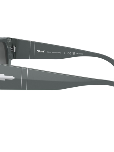 Persol Sonnenbrille Mit Eckigem Gestell In Grey