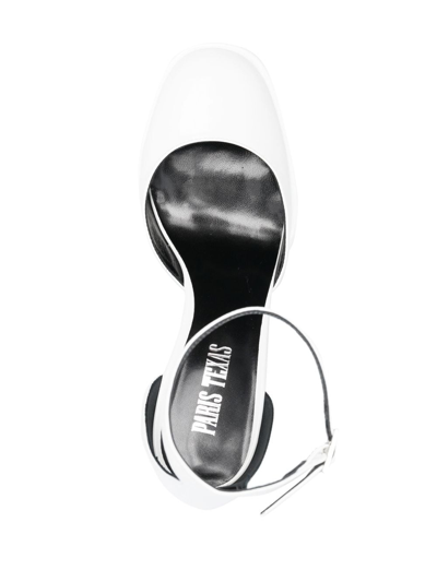 Paris Texas Jane 130mm Platform Pumps In Weiss